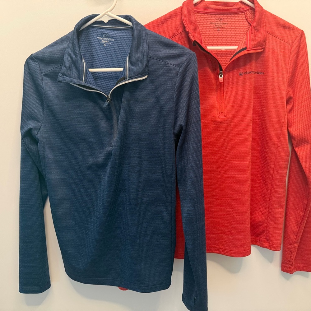 Vineyard Vines Boys Quarter-Zip Lightweight Pullovers